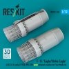 RESKIT RSU72-0234 F-15 Eagle/Strike Eagle (A,B,C,D,E early,J) F100-PW-220 open exhaust nozzles for Fine Molds kit (3D Printed) 1/72